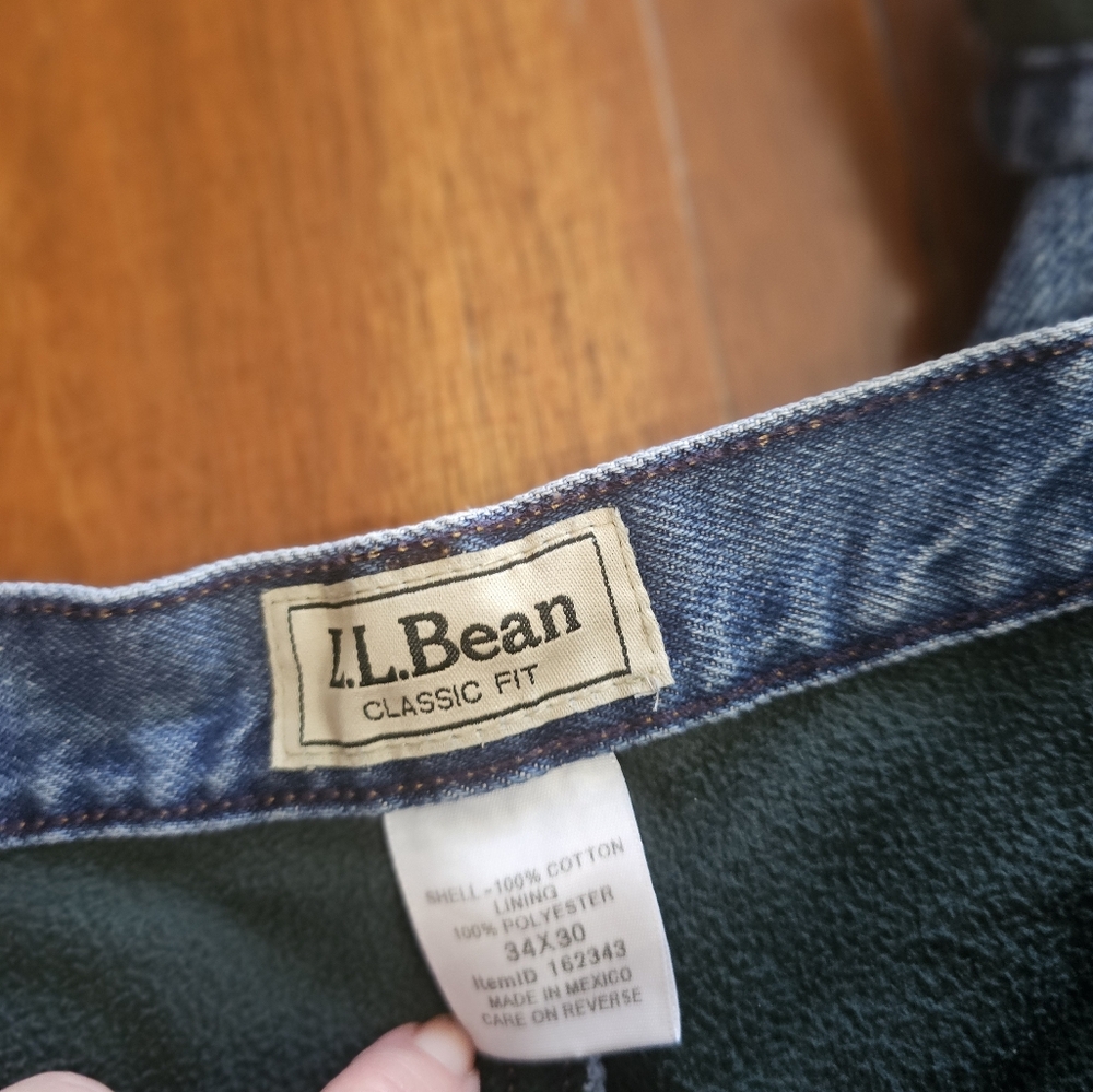 L.L. Bean Men's Insulated Jeans - Picture 4 of 4